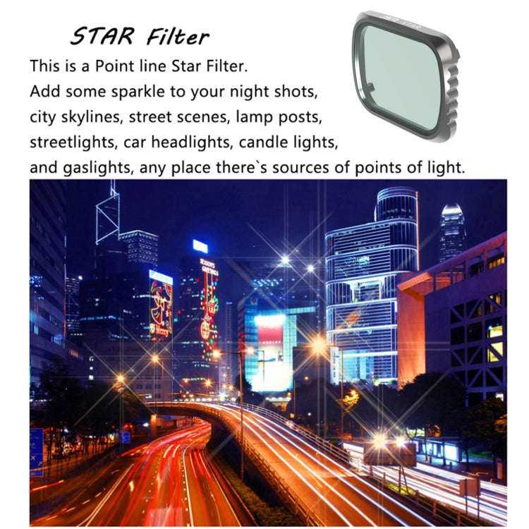 JSR KS STAR Effect  Lens Filter for DJI Air 2S, Aluminum Frame