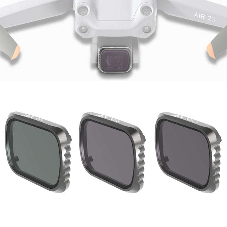 JSR KS CPL + ND8 + ND16 Lens Filter for DJI Air 2S, Aluminum Frame