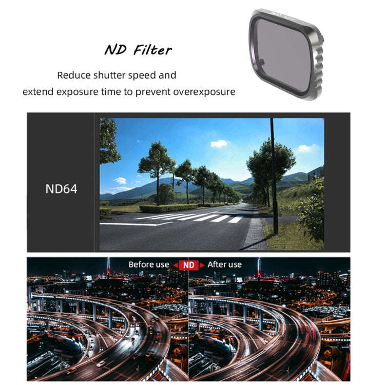 JSR KS CPL + ND8 + ND16 Lens Filter for DJI Air 2S, Aluminum Frame