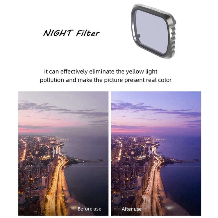 JSR KS 8 in 1 UV + CPL + ND8 + ND16 + ND32 + ND64 + STAR + NIGHT Lens Filter for DJI Air 2S, Alum...