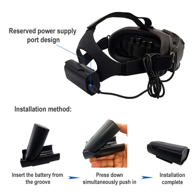 FPV-TDDCH-CQT Battery Charging Clip Bracket Holder for DJI FPV Goggles V2