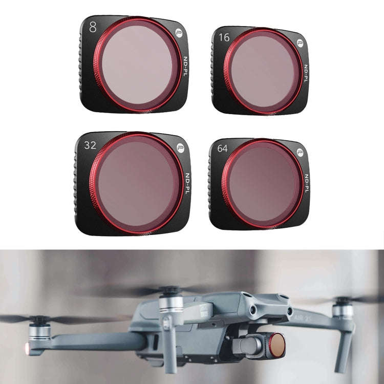 PGYTECH P-16B-063 4 in 1 NDPL8+NDPL16+NDPL32+NDPL64 Lens Filter Kits for DJI Air 2S