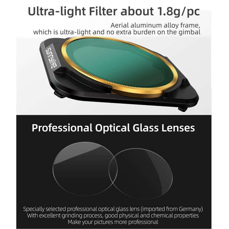 Sunnylife A2S-FI9343 ND8PL Lens Filter for DJI Air 2S