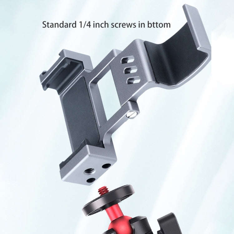 RUIGPRO Smartphone Fixing Clamp 1/4 inch Holder Mount Bracket for DJI OSMO Pocket / Pocket 2