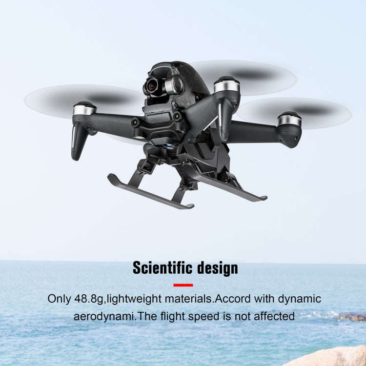 STARTRC 1109399  Folding Heightened Quick Release Landing Gear Holder for DJI FPV(Black)