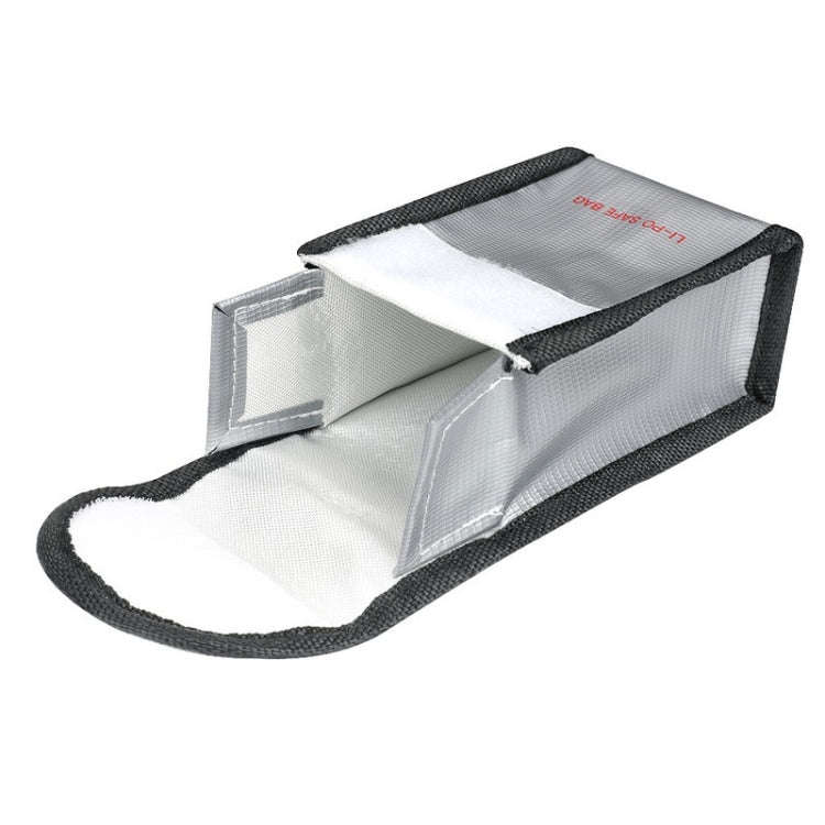 RCSTQ for DJI FPV Combo Battery Li-Po Safe Explosion-proof Storage Bag(Silver)