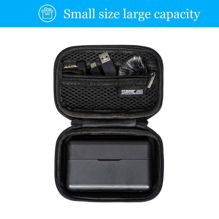 STARTRC Diamond Texture PU Leather Storage Bag for DJI Mic (Black)