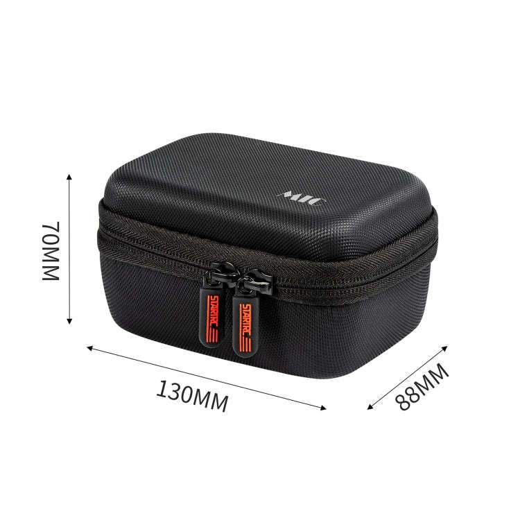 STARTRC Diamond Texture PU Leather Storage Bag for DJI Mic (Black)