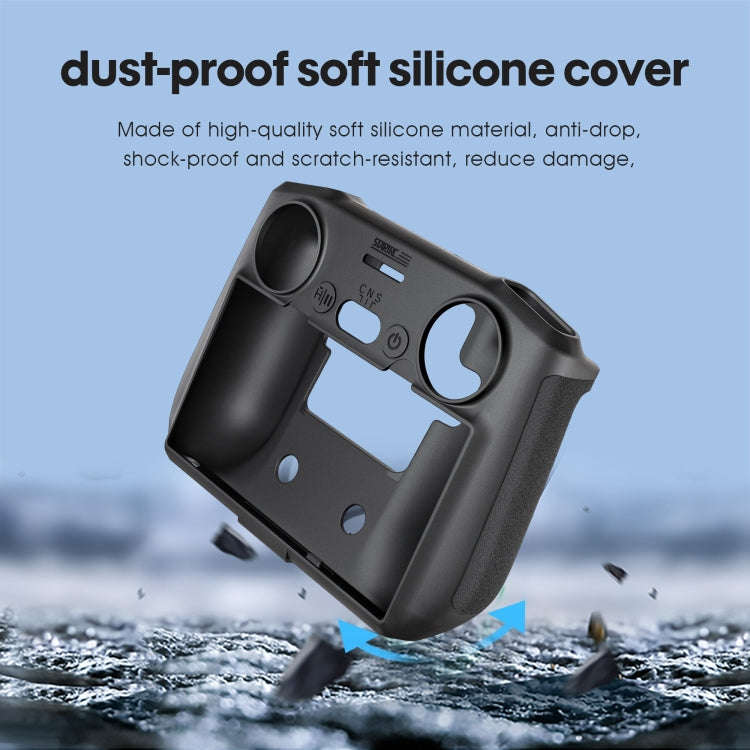 STARTRC Silicone Shockproof Anti-scratch Case for DJI Mini 3 Pro Remote Control(Black)
