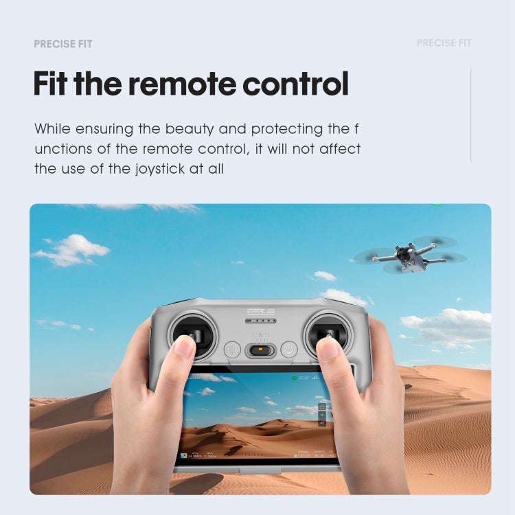 STARTRC Silicone Shockproof Anti-scratch Case for DJI Mini 3 Pro Remote Control(Grey)