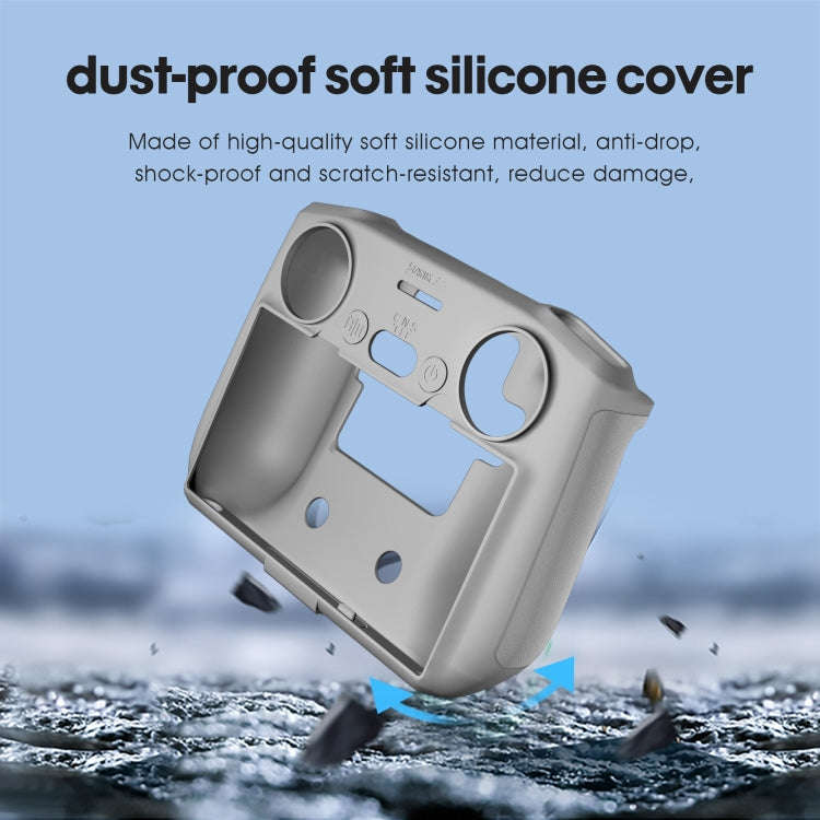 STARTRC Silicone Shockproof Anti-scratch Case for DJI Mini 3 Pro Remote Control(Grey)