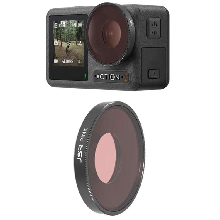 JSR Diving Color Lens Filter For DJI Osmo Action 3(Pink)