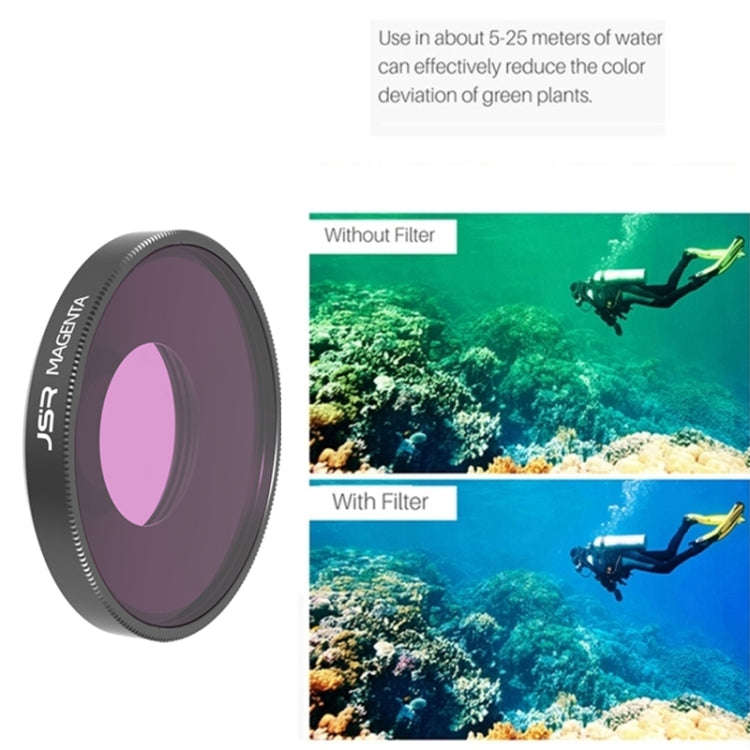 JSR Diving Color Lens Filter For DJI Osmo Action 3(Red)