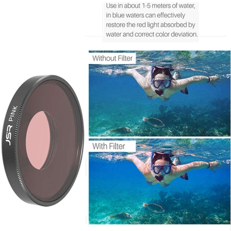 JSR Diving Color Lens Filter For DJI Osmo Action 3(Pink)