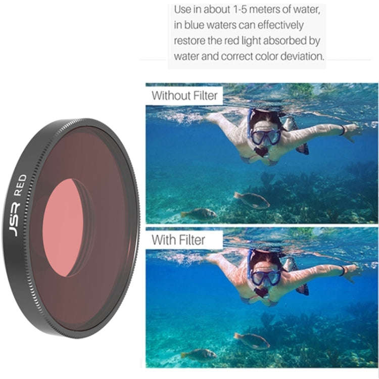 JSR Diving Color Lens Filter For DJI Osmo Action 3(Pink)
