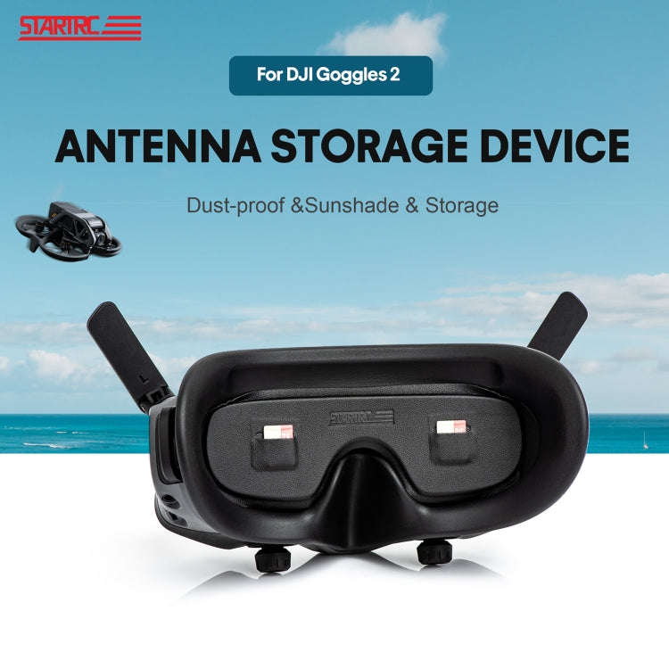 For DJI Goggles 2 / Avata Goggles STARTRC PU Dustproof Memory Card Storage Holder Lens Cover Ante...