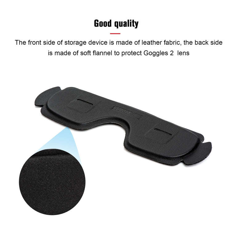 For DJI Goggles 2 / Avata Goggles STARTRC PU Dustproof Memory Card Storage Holder Lens Cover Ante...