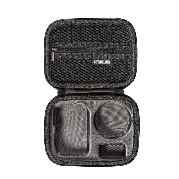 For DJI Osmo Action 3 STARTRC Camera Carry Case with Carabiner & Strap (Black)