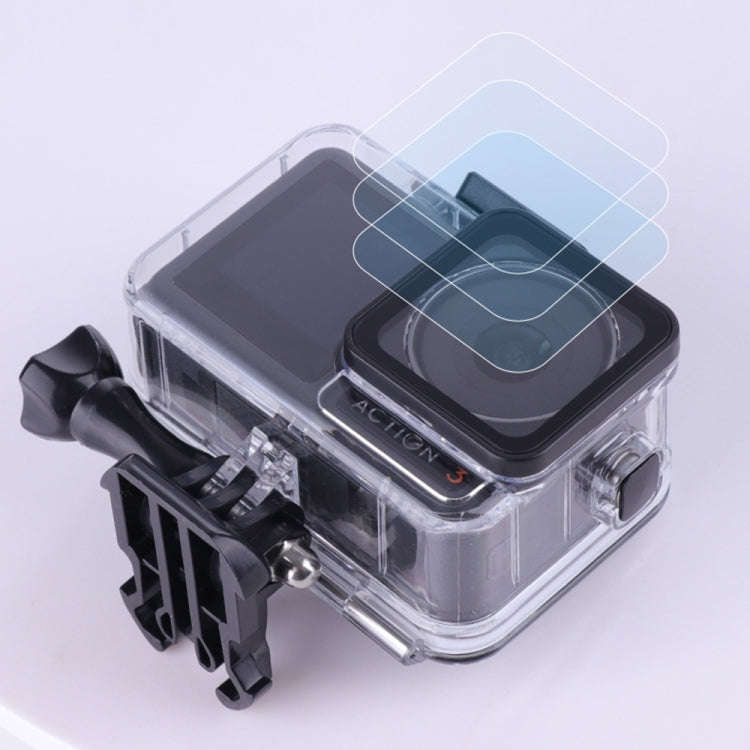 For DJI Osmo Action 3 / 4 Touch Screen 5m Underwater Waterproof Housing Diving Case (Transparent)