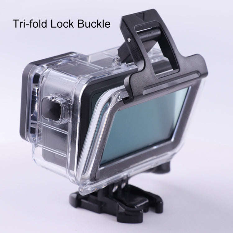 For DJI Osmo Action 3 / 4 Touch Screen 5m Underwater Waterproof Housing Diving Case (Transparent)