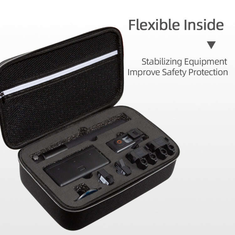 For DJI Osmo Action 3 Carrying Storage Case Bag,Size: 21.5 x 29.5 x 10cm(Black)