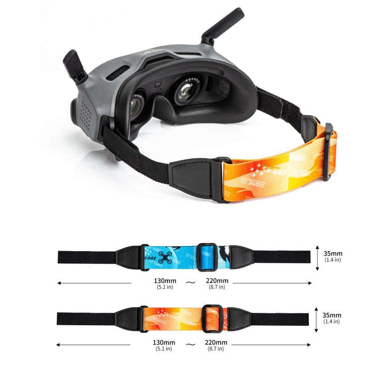 For DJI Avata Goggles 2 STARTRC Headband Elastic Straps(Orange)