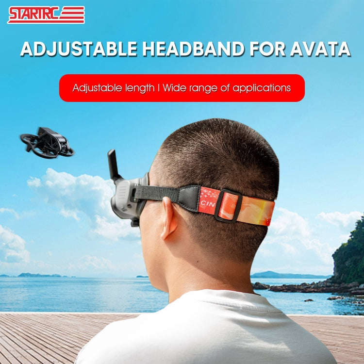 For DJI Avata Goggles 2 STARTRC Headband Elastic Straps(Orange)