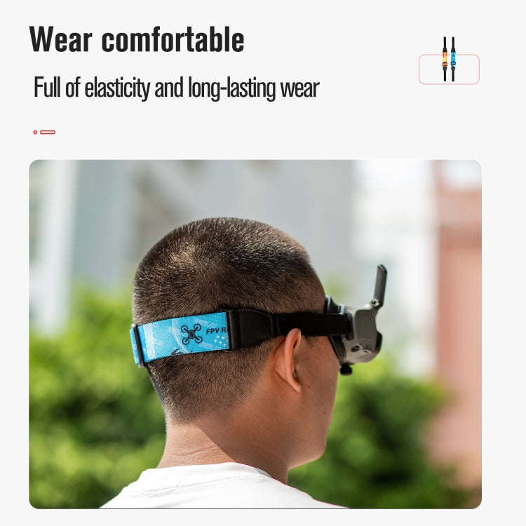 For DJI Avata Goggles 2 STARTRC Headband Elastic Straps(Orange)