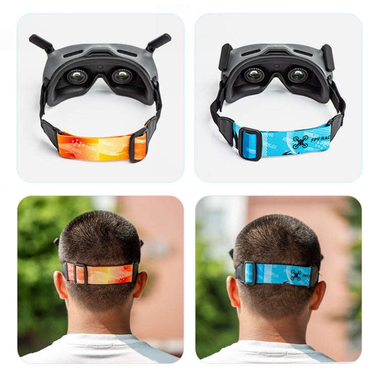 For DJI Avata Goggles 2 STARTRC Headband Elastic Straps(Orange)