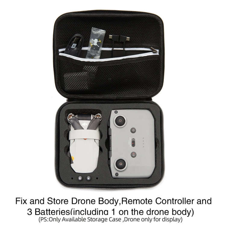 For DJI Mini 2 SE Shockproof Carrying Hard Case Drone Body Storage Bag, Size: 24x 19 x 9cm (Black...