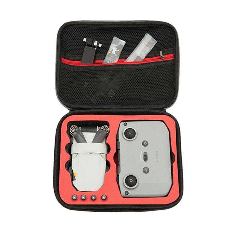 For DJI Mini 2 SE Grey Shockproof Carrying Hard Case Drone Storage Bag, Size: 24 x 19 x 9cm(Red)