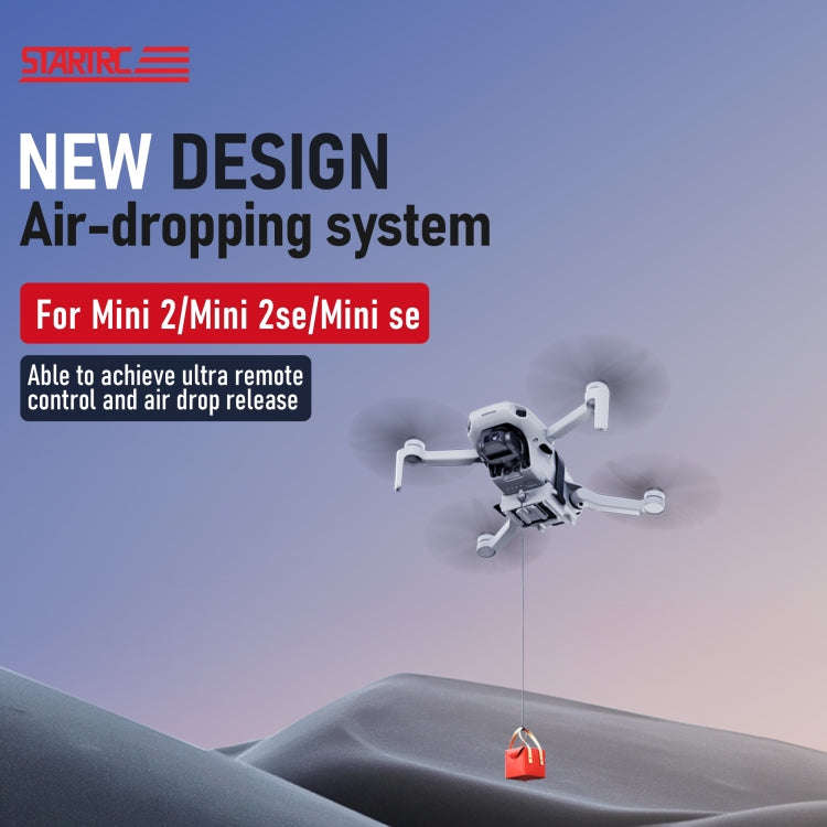 For DJI Mini 2 / Mini 2 SE / Mini 3 / Pro STARTRC Air-Dropping System Thrower Parabolic Bracket (...