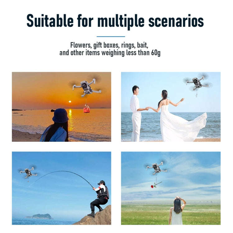 For DJI Mini 2 / Mini 2 SE / Mini 3 / Pro STARTRC Air-Dropping System Thrower Parabolic Bracket (...