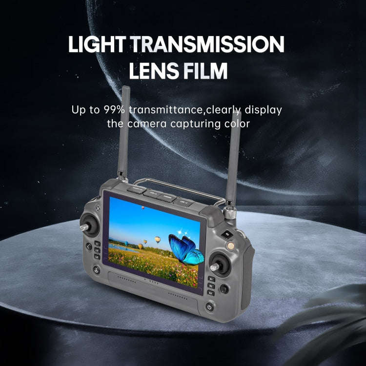 For DJI RC Plus with Screen STARTRC 2pcs Frosted Purple Eye Protection Tempered Glass Film