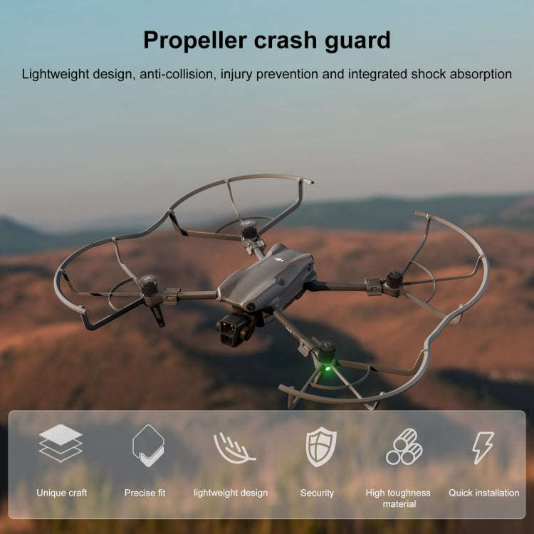 For DJI Air 3 STARTRC Drone Propeller Protective Guard Anti-collision Ring (Grey)