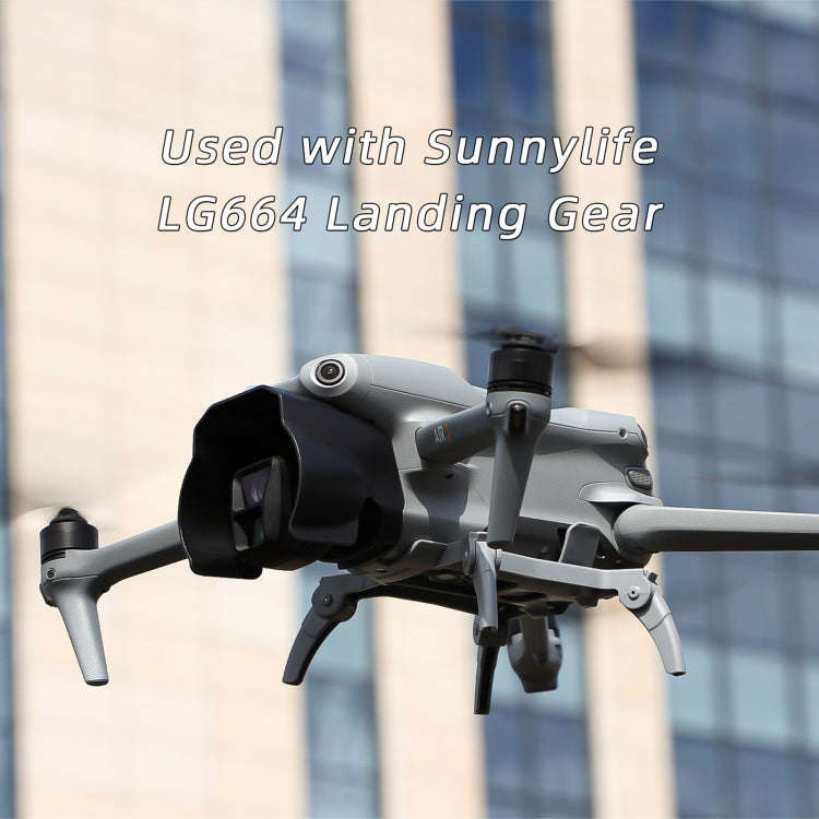 For DJI Air 3 Sunnylife ZG690 Camera Lens Sunshade Anti-glare Hood (Black)