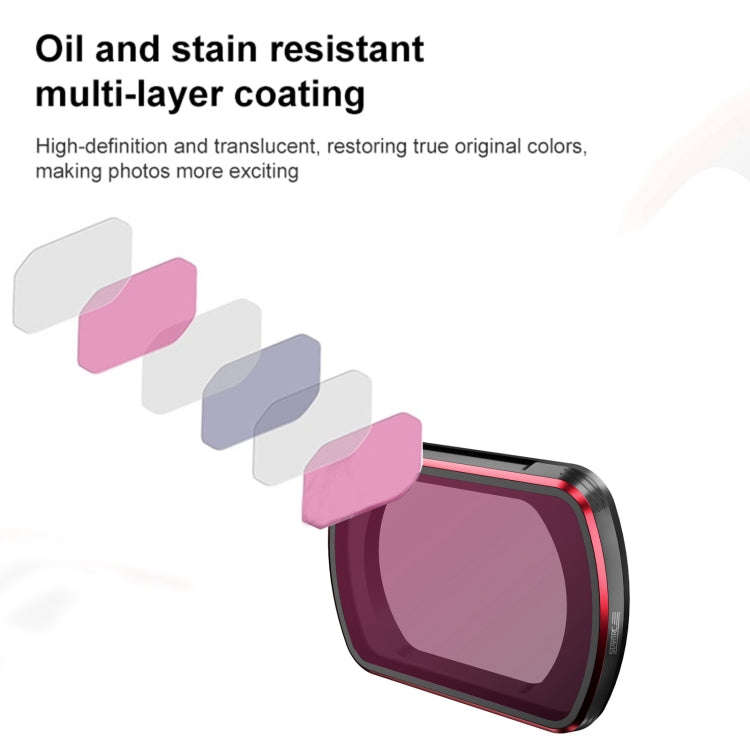 For DJI OSMO Pocket 3 STARTRC 6 in 1 ND8 + ND16 + ND32 + ND64 + ND256 + CPL Lens Filter Set
