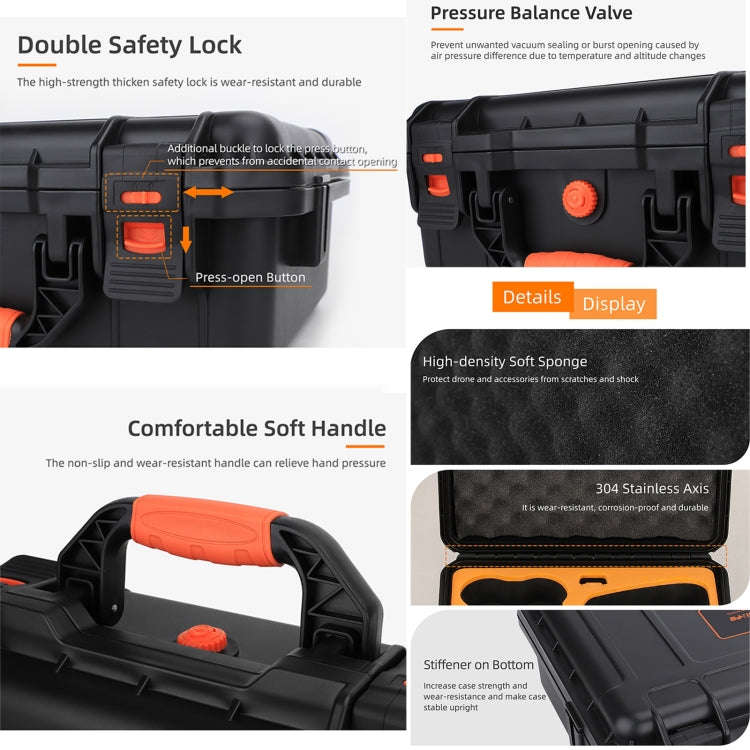 For DJI Neo Sunnylife Safety Carrying Case Large Capacity Waterproof Shock-proof Hard Travel Case...