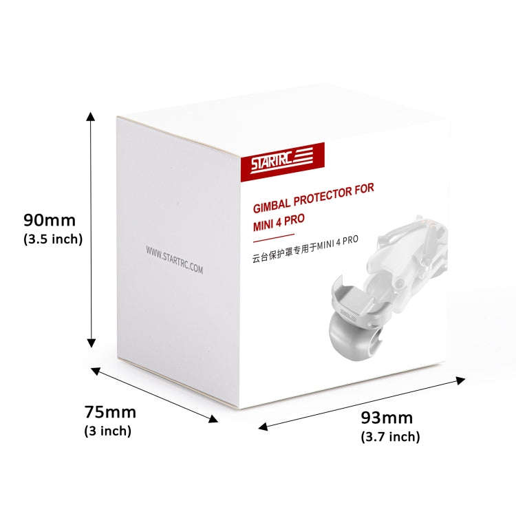 For DJI Mini 4 Pro STARTRC Lens Caps Vision Sensor Sunshade Cover (White)