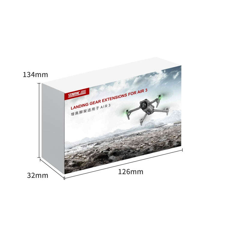 For DJI Air 3 STARTRC Split Type Heightened Anti-fall Landing Gear Training Rack (Grey)