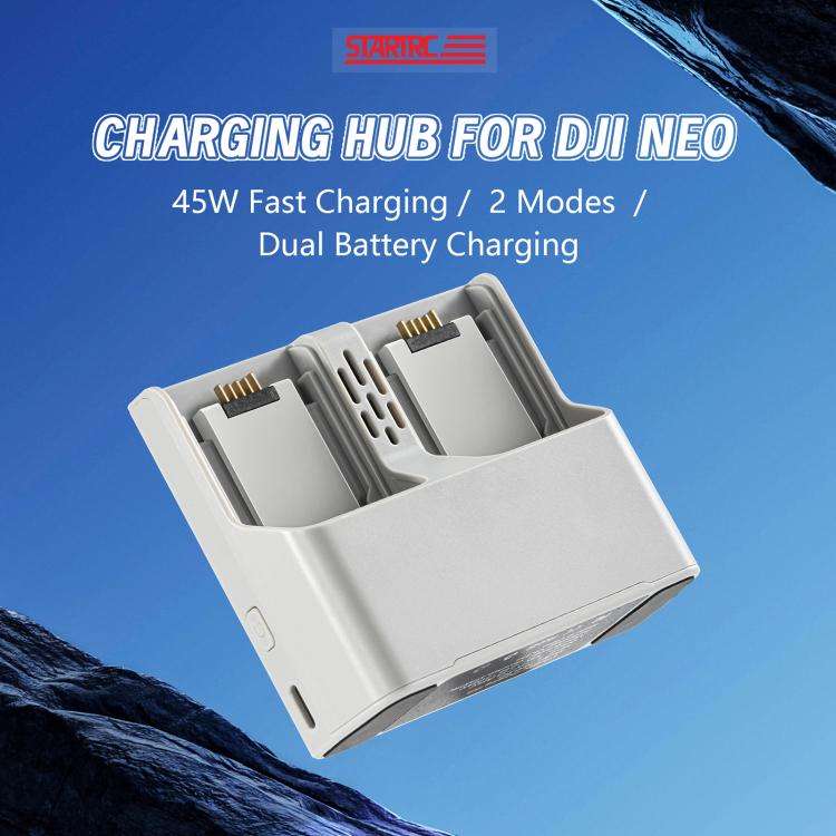 For DJI Neo Two-way Charging Butler Battery Charger Hub (Grey)