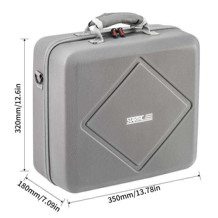 For DJI Air 3 / Air 3S / Avata 2 STARTRC Dual-Drone Shoulder Storage Bag PU Handbag (Grey)