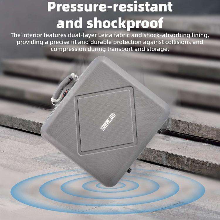 For DJI Air 3 / Air 3S / Avata 2 STARTRC Dual-Drone Shoulder Storage Bag PU Handbag (Grey)