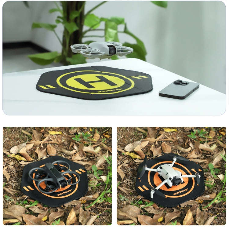 Sunnylife Drone Landing Pad 35cm Fast-Fold Double-Sided Leather Waterproof Helipad for DJI Neo / ...