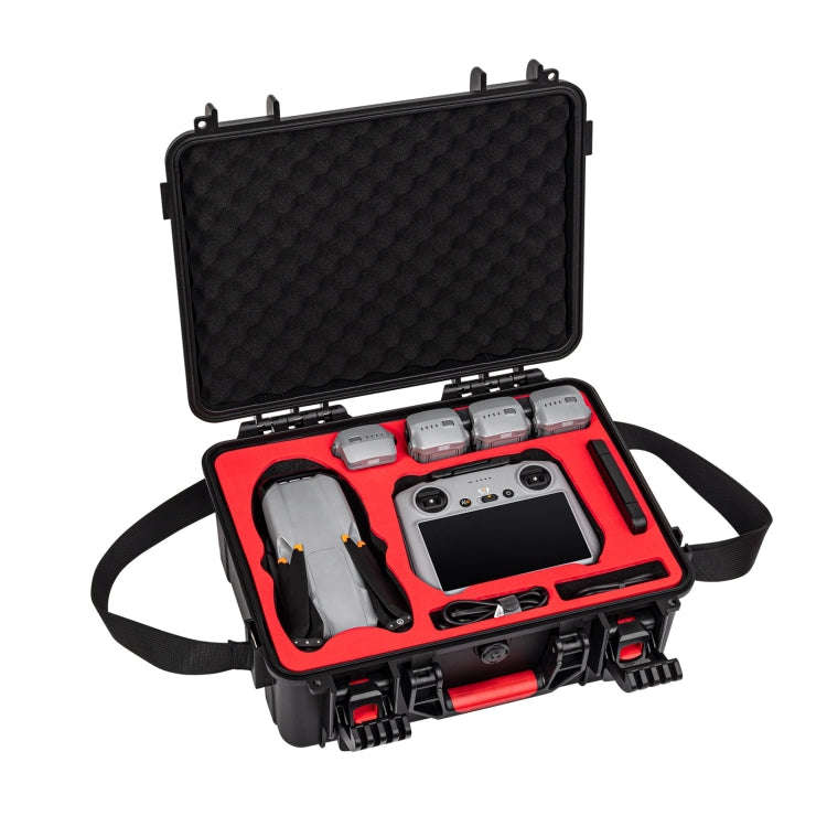 For DJI Air 3S STARTRC Waterproof ABS Suitcase Storage Box (Black)