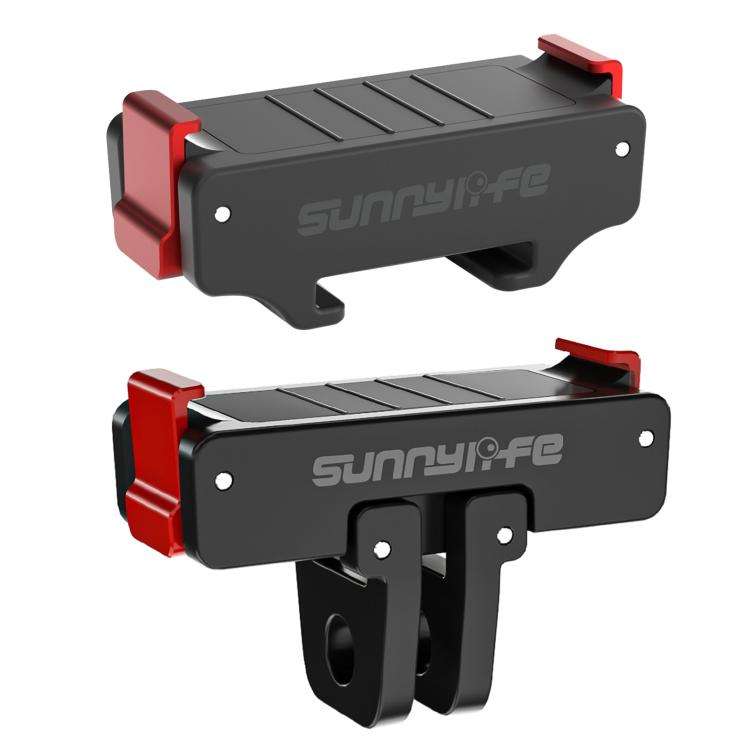 For DJI Osmo Action 5 Pro / 4 / 3 Sunnylife Foldable Magnetic Quick Release Mount + Magnetic Cold...
