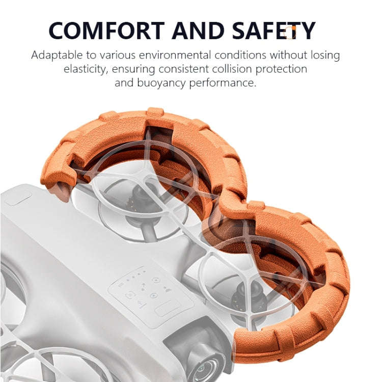 For DJI Neo STARTRC Light Anti-Sink Floating Propeller Guard Bumper (Orange)