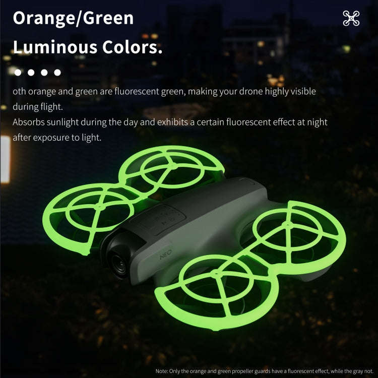 For DJI Neo STARTRC Drone Propeller Protective Guard Anti-collision Ring (Green)