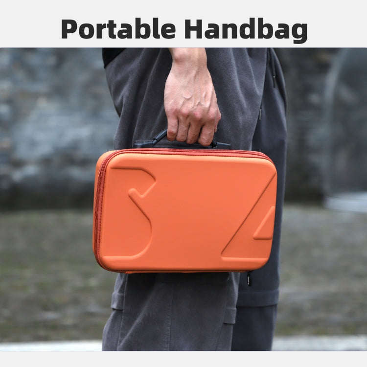 For DJI Osmo Action 5 Pro / 4 / 3 Sunnylife Portable Carrying Case Adventure Combo Bag (Orange)