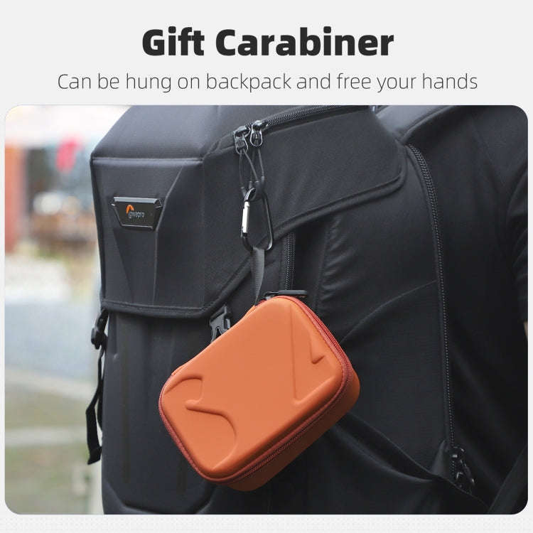 For DJI Osmo Action 5 Pro / 4 / 3 Sunnylife Portable Carrying Case Mini Standard Combo Bag (Orange)